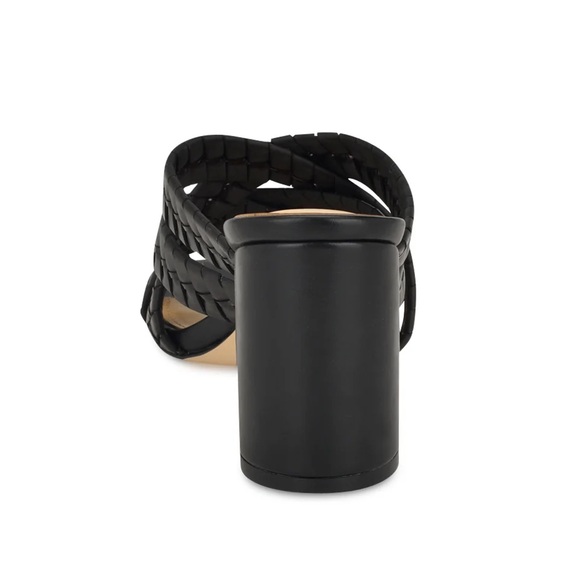 New with box! Nine West Wenea Strappy Block Heel Slide Sandals - Picture 4 of 7